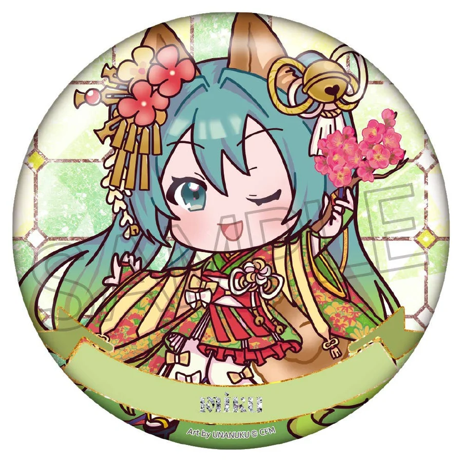 Hatsune Miku: Hyakki Yakou Rei-En Sparkling Can Badge - 1 Unidade